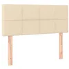 Image de vidaXL Tête de lit à LED Crème 80x5x78/88 cm Tissu