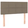 Image de vidaXL Tête de lit à LED Taupe 90x5x78/88 cm Tissu