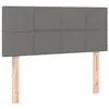 Image de vidaXL Tête de lit à LED Gris foncé 100x5x78/88 cm Tissu