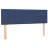 Image de vidaXL Tête de lit à LED Bleu 144x5x78/88 cm Tissu