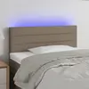 Image de vidaXL Tête de lit à LED Taupe 90x5x78/88 cm Tissu