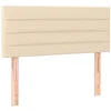 Image de vidaXL Tête de lit à LED Crème 90x5x78/88 cm Tissu