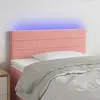 Image de vidaXL Tête de lit à LED Rose 100x5x78/88 cm Velours