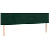 Image de vidaXL Tête de lit à LED Vert foncé 180x5x78/88 cm Velours