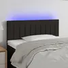 Image de vidaXL Tête de lit à LED Noir 80x5x78/88 cm Tissu