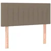 Image de vidaXL Tête de lit à LED Taupe 90x5x78/88 cm Tissu