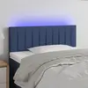 Image de vidaXL Tête de lit à LED Bleu 90x5x78/88 cm Tissu