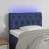 Image de vidaXL Tête de lit à LED Bleu 80x7x78/88 cm Tissu