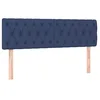 Image de vidaXL Tête de lit à LED Bleu 144x7x78/88 cm Tissu