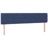 Image de vidaXL Tête de lit à LED Bleu 180x7x78/88 cm Tissu