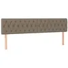 Image de vidaXL Tête de lit à LED Taupe 200x7x78/88 cm Tissu