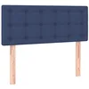 Image de vidaXL Tête de lit à LED Bleu 100x5x78/88 cm Tissu