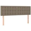 Image de vidaXL Tête de lit à LED Taupe 144x5x78/88 cm Tissu
