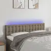 Image de vidaXL Tête de lit à LED Taupe 144x5x78/88 cm Tissu