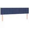 Image de vidaXL Hoofdbord LED 160x5x78/88 cm stof blauw