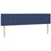 Image de vidaXL Tête de lit à LED Bleu 200x5x78/88 cm Tissu