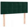 Image de vidaXL Tête de lit à LED Vert foncé 100x5x78/88 cm Velours