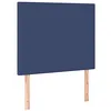 Image de vidaXL Hoofdbord LED 90x5x118/128 cm stof blauw