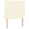 Image de vidaXL Hoofdbord LED 90x5x118/128 cm kunstleer crèmekleurig