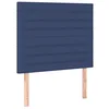 Image de vidaXL Tête de lit à LED Bleu 100x5x118/128 cm Tissu