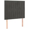 Image de vidaXL Tête de lit à LED Gris foncé 90x5x118/128 cm Velours