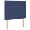 Image de vidaXL Hoofdbord LED 90x5x118/128 cm stof blauw
