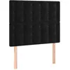Image de vidaXL Hoofdbord LED 80x5x118/128 cm fluweel zwart
