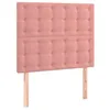 Image de vidaXL Hoofdbord LED 100x5x118/128 cm fluweel roze