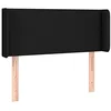 Image de vidaXL Tête de lit à LED Noir 93x16x78/88 cm Tissu