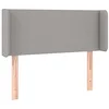 Image de vidaXL Hoofdbord LED 103x16x78/88 cm stof lichtgrijs