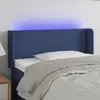 Image de vidaXL Tête de lit à LED Bleu 103x16x78/88 cm Tissu