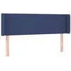 Image de vidaXL Tête de lit à LED Bleu 147x16x78/88 cm Tissu