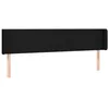 Image de vidaXL Tête de lit à LED Noir 183x16x78/88 cm Tissu
