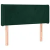 Image de vidaXL Tête de lit à LED Vert foncé 93x16x78/88 cm Velours