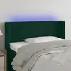 Image de vidaXL Tête de lit à LED Vert foncé 93x16x78/88 cm Velours