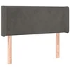 Image de vidaXL Hoofdbord LED 103x16x78/88 cm fluweel donkergrijs