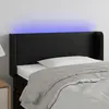 Image de vidaXL Tête de lit à LED Noir 83x16x78/88 cm Similicuir