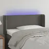 Image de vidaXL Tête de lit à LED Gris foncé 93x16x78/88 cm Velours