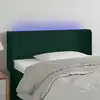 Image de vidaXL Tête de lit à LED Vert foncé 103x16x78/88 cm Velours