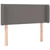 Image de vidaXL Tête de lit à LED Gris 83x16x78/88 cm Similicuir