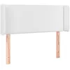 Image de vidaXL Tête de lit à LED Blanc 103x16x78/88 cm Similicuir