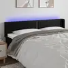 Image de vidaXL Tête de lit à LED Noir 183x16x78/88 cm Similicuir