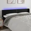 Image de vidaXL Tête de lit à LED Noir 203x16x78/88 cm Similicuir