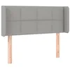 Image de vidaXL Tête de lit à LED Gris clair 83x16x78/88 cm Tissu