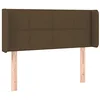 Image de vidaXL Tête de lit à LED Marron foncé 83x16x78/88 cm Tissu