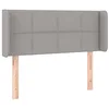 Image de vidaXL Hoofdbord LED 93x16x78/88 cm stof lichtgrijs