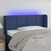 Image de vidaXL Tête de lit à LED Bleu 93x16x78/88 cm Tissu
