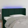 Image de vidaXL Tête de lit à LED Vert foncé 93x16x78/88 cm Velours