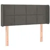 Image de vidaXL Hoofdbord LED 103x16x78/88 cm fluweel donkergrijs
