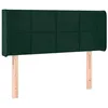 Image de vidaXL Hoofdbord LED 103x16x78/88 cm fluweel donkergroen